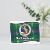 Sutherland Clan Postkarte (Stehend Vorderseite)