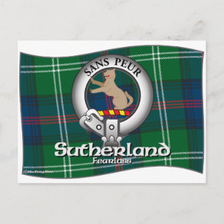 Sutherland Clan Postkarte