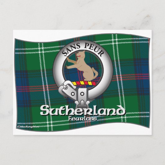 Sutherland Clan Postkarte (Vorderseite)