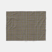Sutherland Clan Tan und Black Ancient Tartan Fleecedecke (Vorderseite (Horizontal))