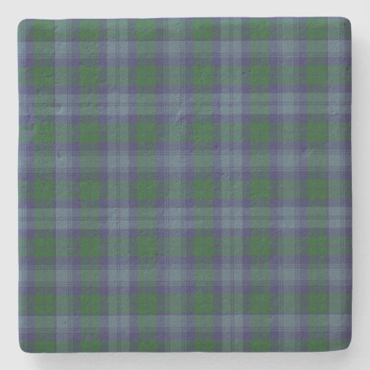 Sutherland Clan Tartan Kariert Stone Untersetzer (Vorderseite)