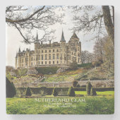 Sutherland Clan's Dunrobin Castle Scotland Steinuntersetzer (Vorderseite)