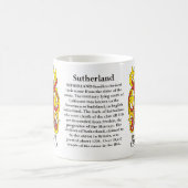 Sutherland-Familien-Wappen Tasse (Mittel)