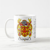 Sutherland-Familien-Wappen Tasse (Links)