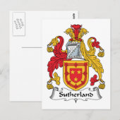 Sutherland-Familienwappen Postkarte (Vorne/Hinten)