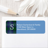 Sutherland Kariert Accent Custom Address Label (Insitu)