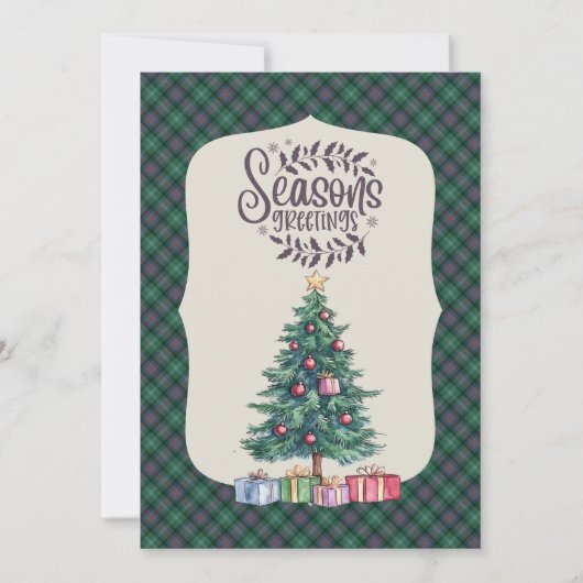 Sutherland Old Ancient Scottish Tartan Weihnachten (Vorderseite)