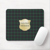 Sutherland Old Modern Original Scotland Tartan Mousepad (Mit Mouse)