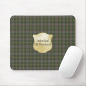 Sutherland Old Weathered Original Scottish Tartan Mousepad (Mit Mouse)