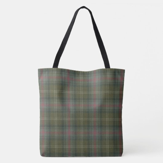 Sutherland Old Weathered Scottish Clan Tartan Tasche (Rückseite)