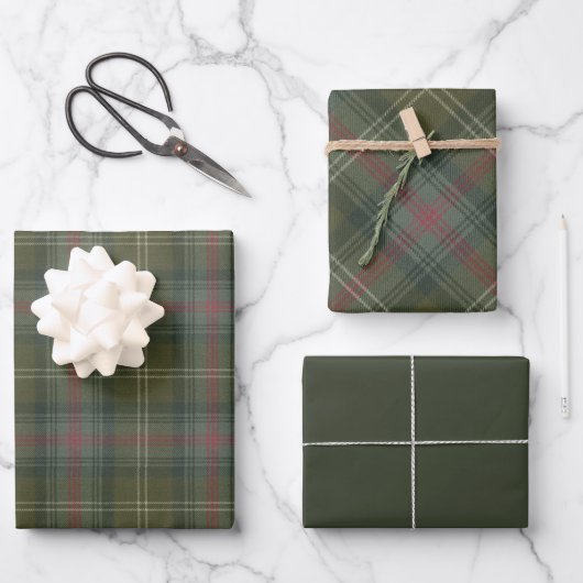 Sutherland Scottish Clan Tartan Geschenkpapier Set (Vorderseite)