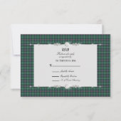 Sutherland Scottish Tartan UAWG RSVP Karte (Vorderseite)