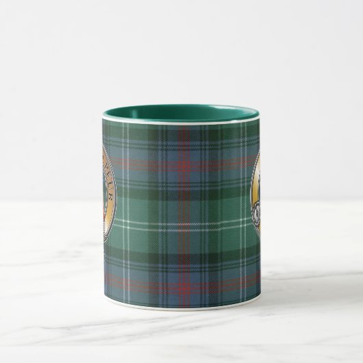 Sutherland Tartan & Abzeichen Tasse (Zentrum)