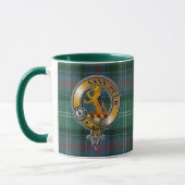 Sutherland Tartan & Abzeichen Tasse (Links)