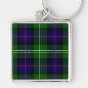 Sutherland-Tartan blau grün kariert Schlüsselanhänger