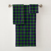Sutherland Tartan Blau kariert Badhandtuch Set (Insitu)