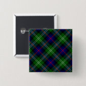 Sutherland Tartan Blau kariert Button (Vorne & Hinten)