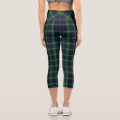 Sutherland Tartan Blau kariert Capri Leggings (Rückseite)