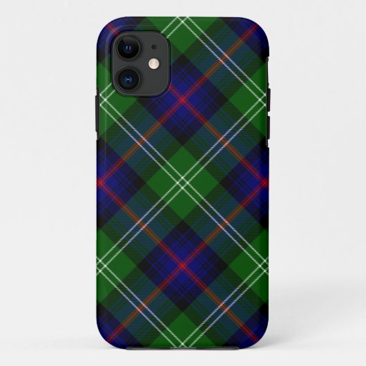 Sutherland Tartan Blau kariert Case-Mate iPhone Hülle (Rückseite)