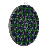Sutherland Tartan Blau kariert Dartscheibe (Vorderseite Links)