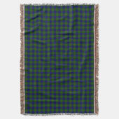 Sutherland Tartan Blau kariert Decke (Vorderseite Vertikal)