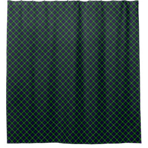 Sutherland Tartan Blau kariert Duschvorhang