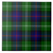 Sutherland Tartan Blau kariert Fliese (Vorderseite)