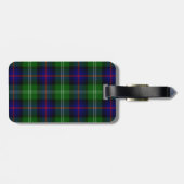 Sutherland Tartan Blau kariert Gepäckanhänger (Rückseite horizontal)