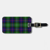 Sutherland Tartan Blau kariert Gepäckanhänger (Vorderseite horizontal)