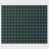 Sutherland Tartan Blau kariert Geschenkpapier (Flach)