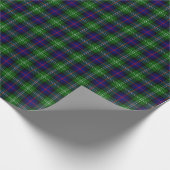 Sutherland Tartan Blau kariert Geschenkpapier (Ecke)