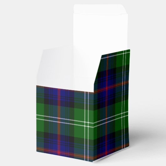 Sutherland Tartan Blau kariert Geschenkschachtel (Geöffnet)