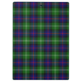 Sutherland Tartan Blau kariert Klemmbrett (Rückseite)