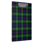 Sutherland Tartan Blau kariert Klemmbrett (Rechts)