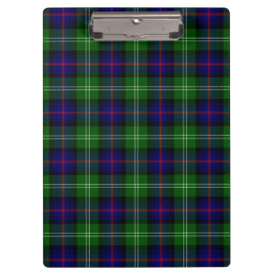Sutherland Tartan Blau kariert Klemmbrett