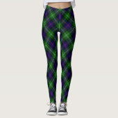 Sutherland Tartan Blau kariert Leggings (Vorderseite)