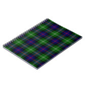 Sutherland Tartan Blau kariert Notizblock (Linke Seite)