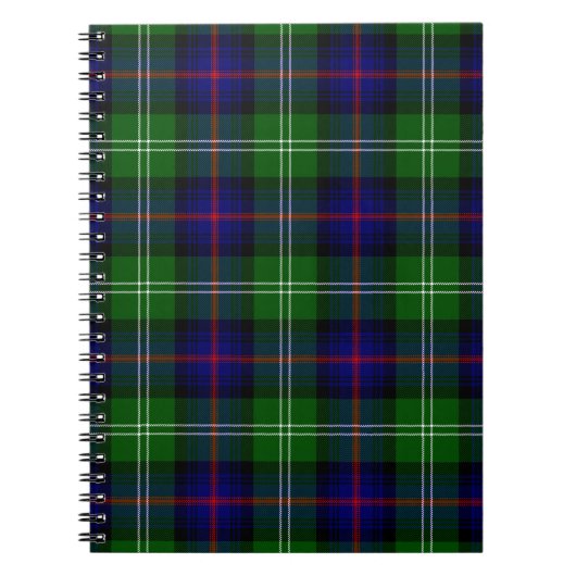 Sutherland Tartan Blau kariert Notizblock (Vorderseite)