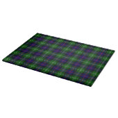 Sutherland Tartan Blau kariert Schneidebrett (Ecke)