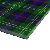 Sutherland Tartan Blau kariert Schneidebrett (Ecke)