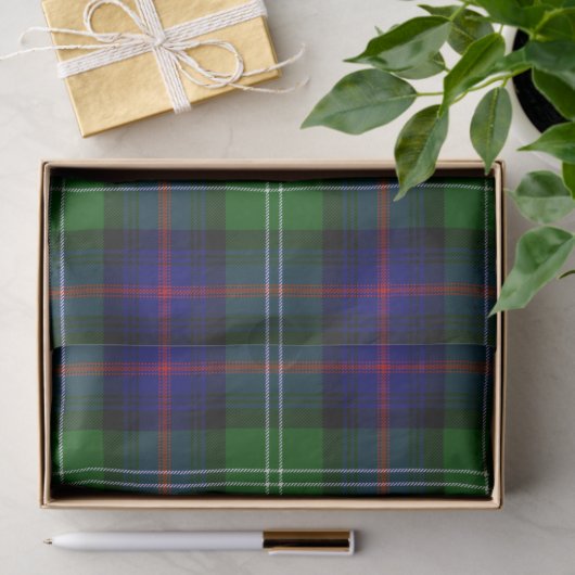 Sutherland Tartan Blau kariert Seidenpapier (Geschenk)