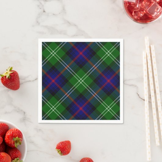 Sutherland Tartan Blau kariert Serviette (Beispiel)