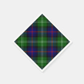 Sutherland Tartan Blau kariert Serviette (Ecke)