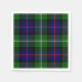 Sutherland Tartan Blau kariert Serviette (Vorderseite)