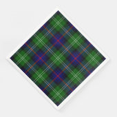 Sutherland Tartan Blau kariert Serviette (Ecke)