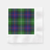 Sutherland Tartan Blau kariert Serviette (Vorderseite)