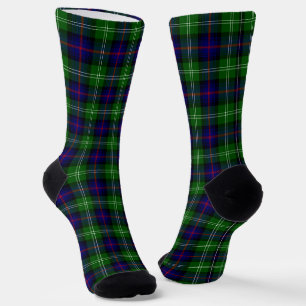Sutherland Tartan Blau kariert Socken
