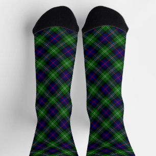 Sutherland Tartan Blau kariert Socken