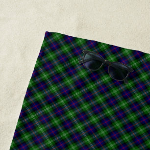 Sutherland Tartan Blau kariert Strandtuch