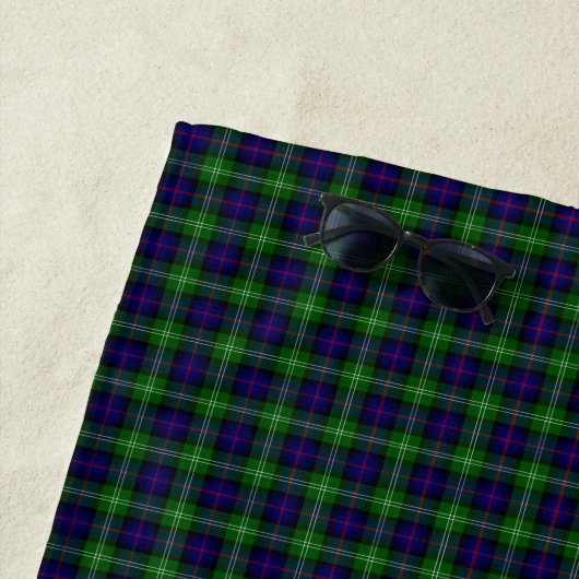 Sutherland Tartan Blau kariert Strandtuch (Beispiel)
